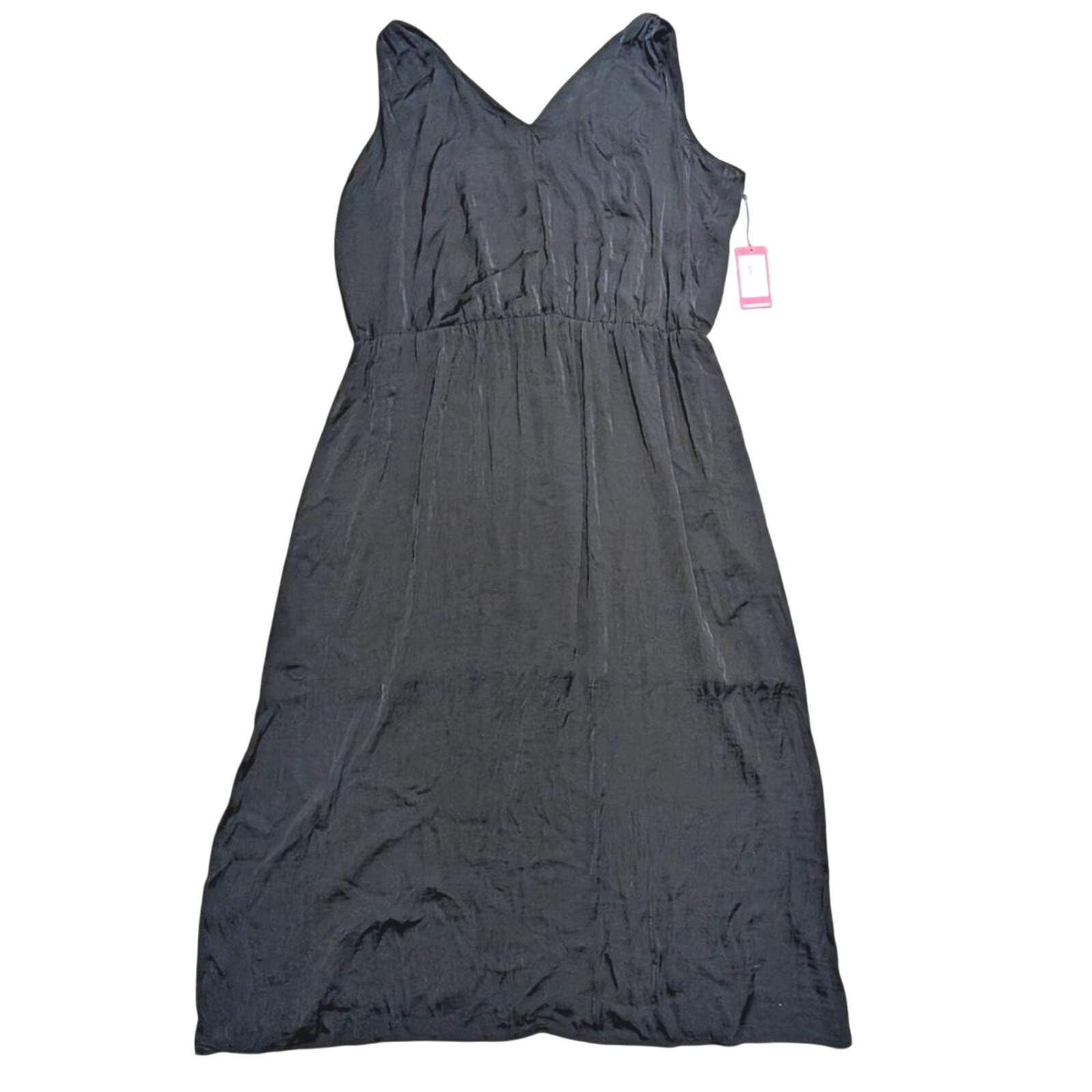 Vince Camuto Plus 2x 18 20 Black Maxi Tank Dress Flowy Classy Lbd New Nwt